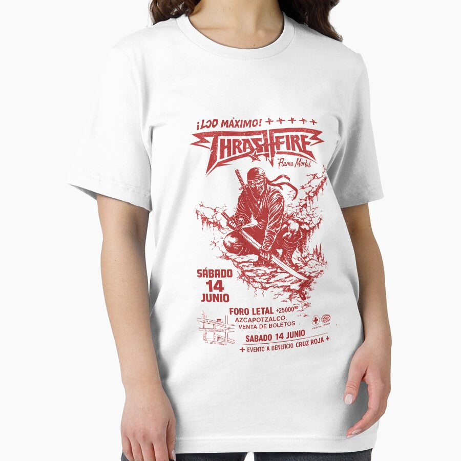 Rock Band Concert Poster T-Shirt by Matinez Pink