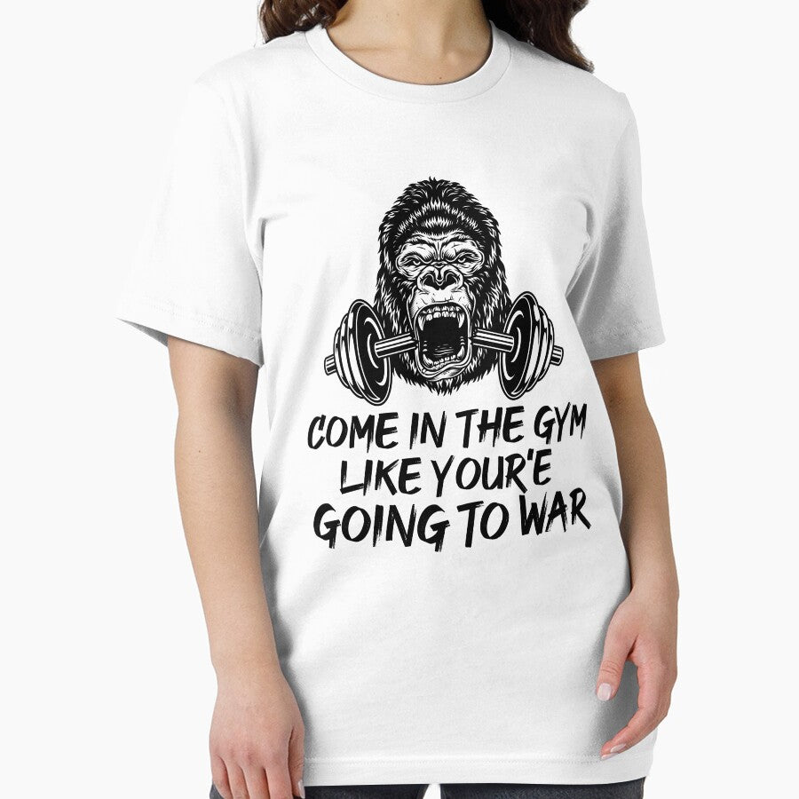 Come in The gym like your'e going to war by SHINIGAMI-SHOP Unisex , , , Long Sleeve Tee