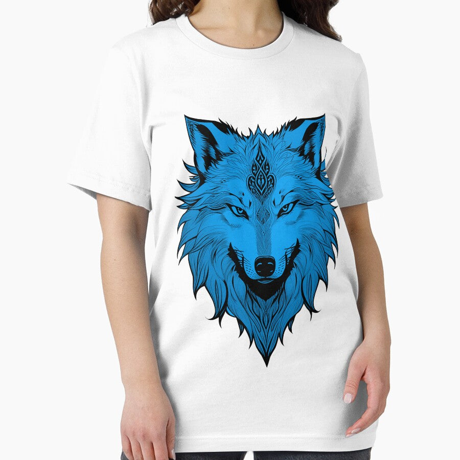 Illustration of a Blue Wolf in Vector Style by NordicBadger
