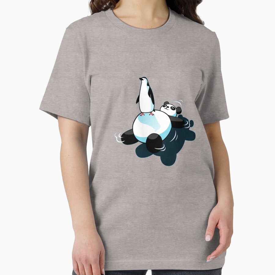 Penguin on top of kawaii panda bear by rojatjal