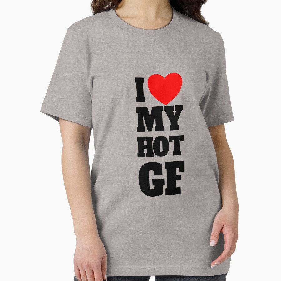 I Love My Hot GF Red Heart I Love My Hot Girlfriend Gear by DynamicDesign