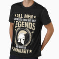 All Man Are Created Equal But Only Legends Are Born In January by Qudkin