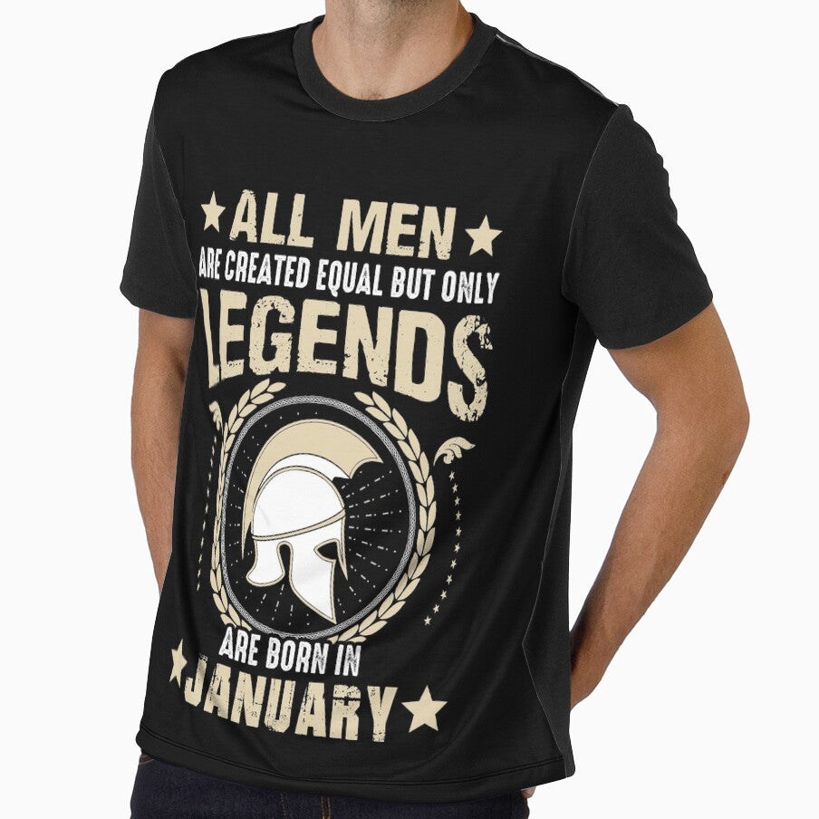 All Man Are Created Equal But Only Legends Are Born In January by Qudkin