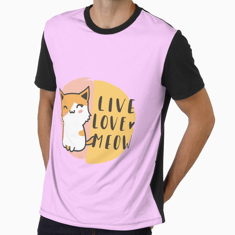Funny Cat Love Quote Live Love Meow - funny quotes, funny meme by Delandor