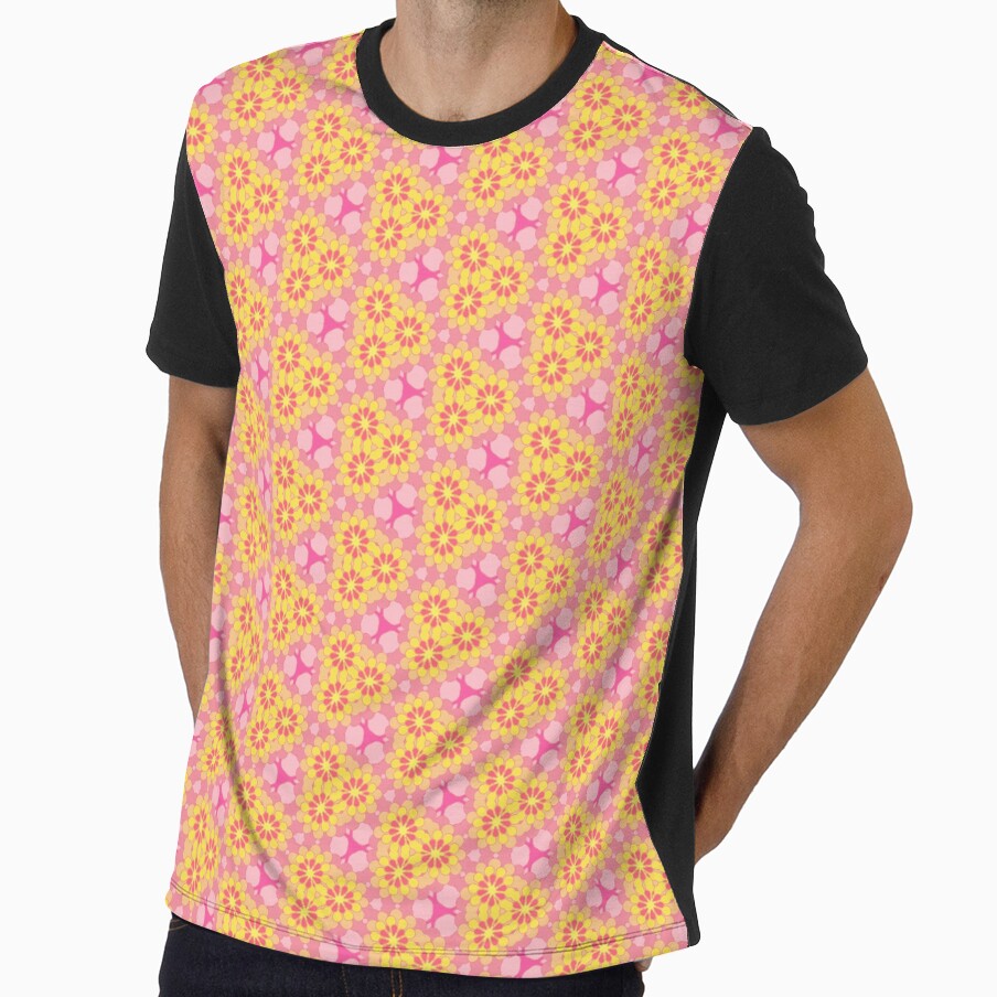 patterns colorful art flowers seamless repeat pattern by Abrahamjrnd