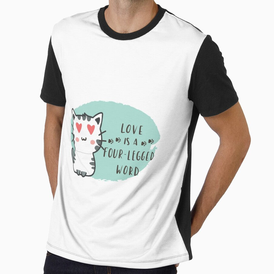 Funny Cat Love Quote Love Is A Four-Legged Word - funny quote, love quote by Delandor