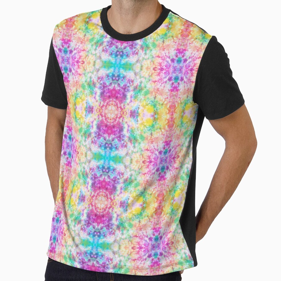 Tie Dye Rainbow Psychedelic Pattern by ShowMePride