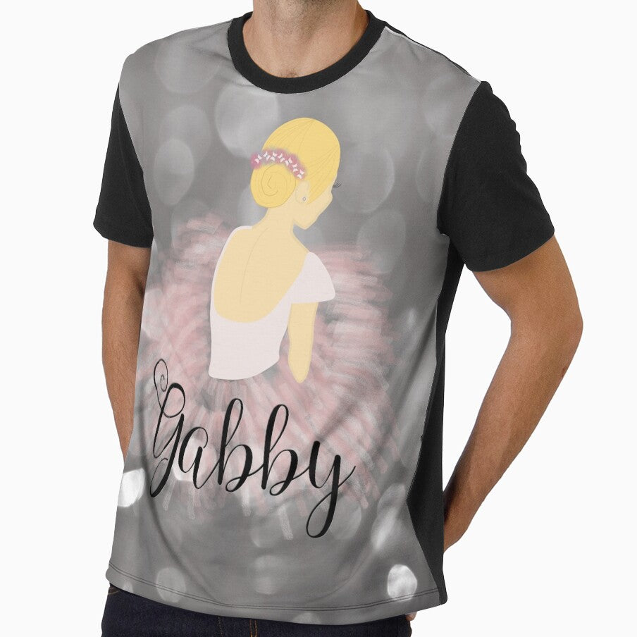 Blonde Ballerina Girl Dancer Personalized Name GABBY by umeimages