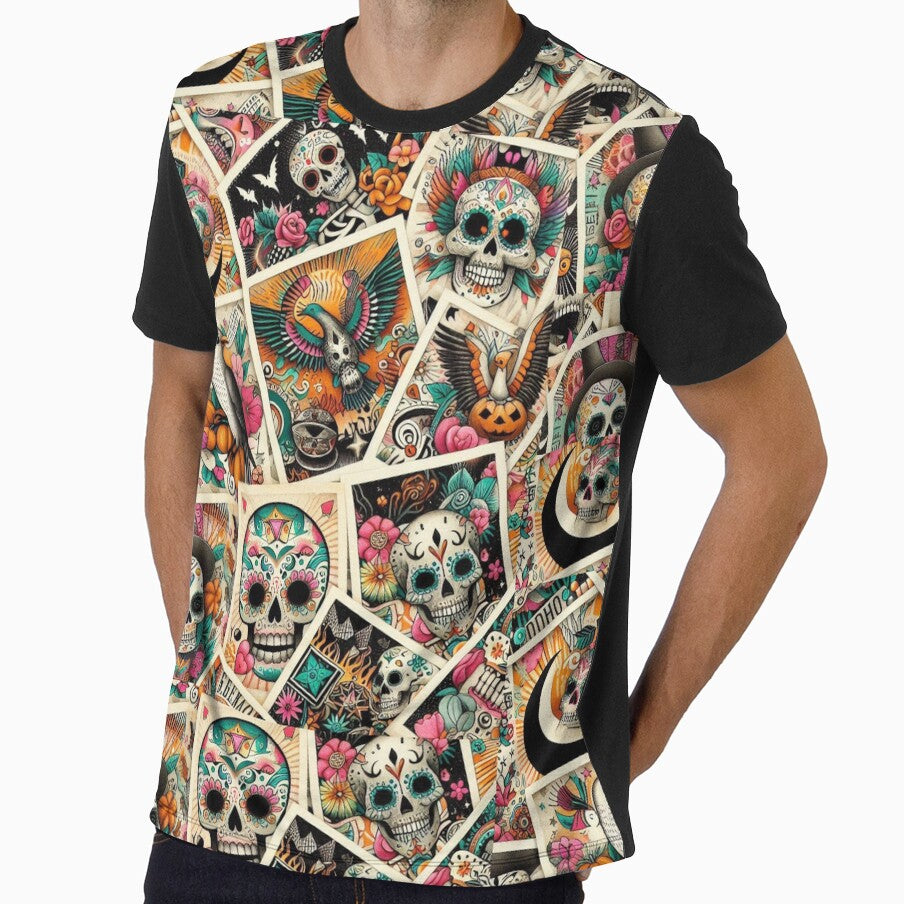 Mystical Skulls and Birds in Tattoo Collage Style by BriSher
