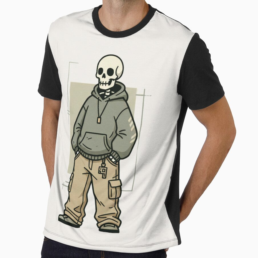RAPPER | Minimalist Skeleton Streetwear Art by DEADLINE.