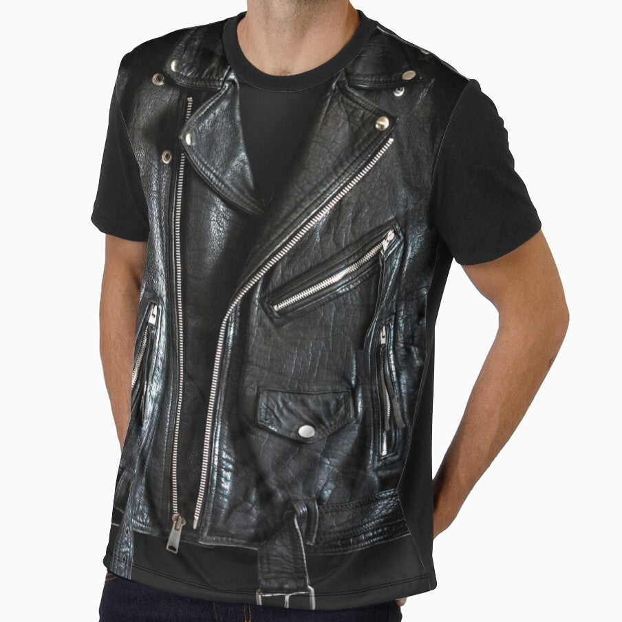 Black Leather Jacket by Johnny Furlotte