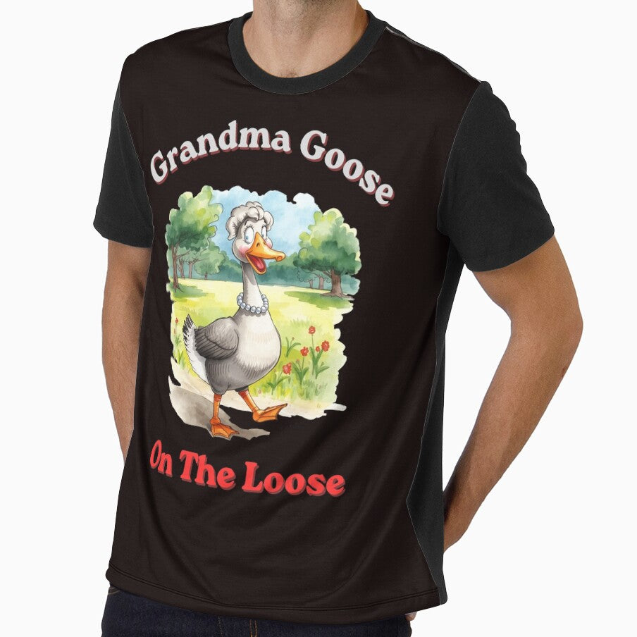Grandma Goose on the Loose Funny Farm Animal Design by NapoliApparel