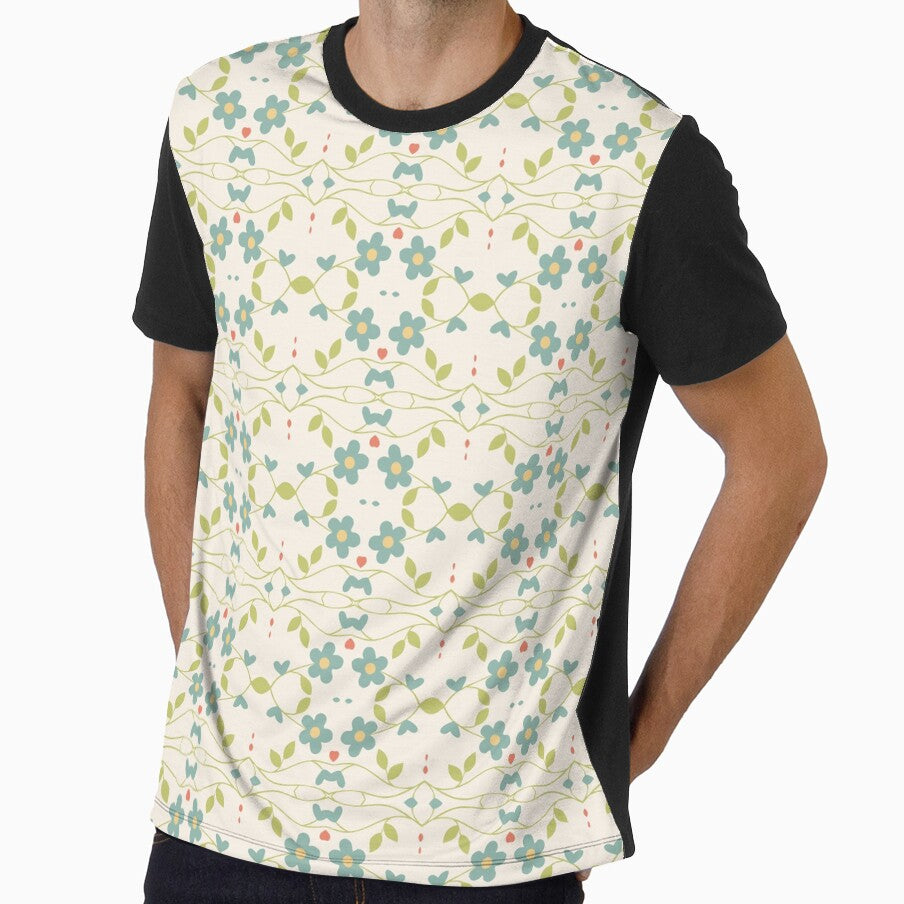 flowers colorful vintage floral seamless repeat pattern by Abrahamjrnd