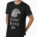 Never Blend In Falcon Streetwear Hoodie Design by quietvisualsco