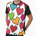 PIXEL HEART PATTERN by CDsTees