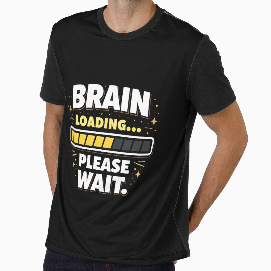 Brain Loading… Please Wait – Lazy Mood Humor by Cloudberry Creative