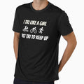 I Tri Like A Girl Just Tri To Keep Up Triathlon Design by RozWatts