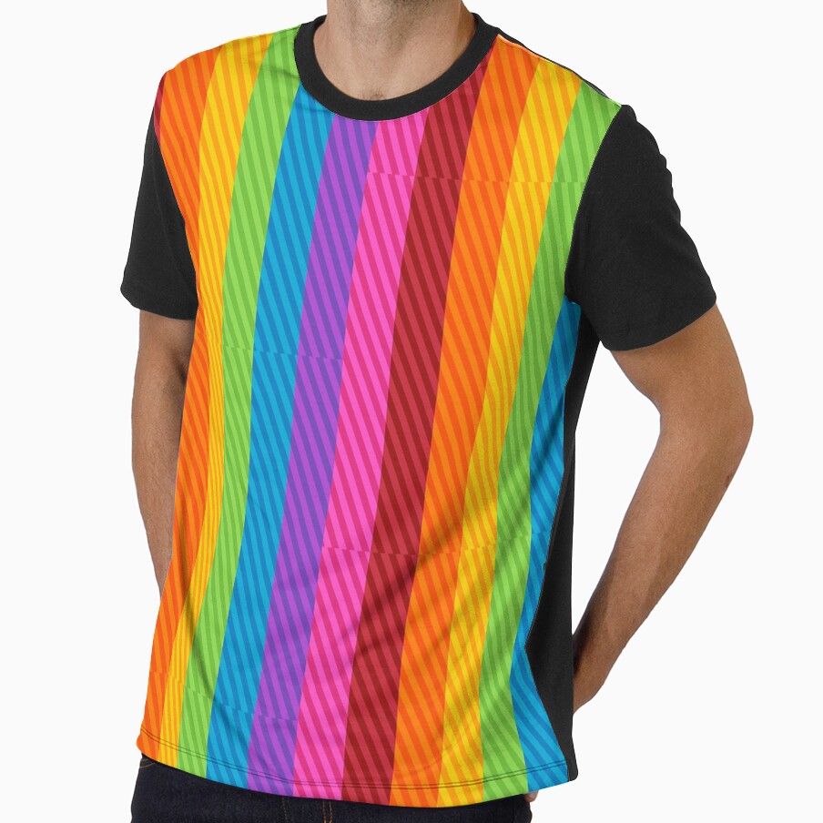 Rectangular Rainbow II by banditjoj Unisex , , , Long Sleeve Tee