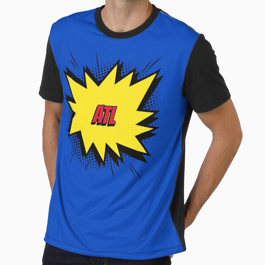 ATL Atlanta comic kapow style artwork by CreatedbyJR