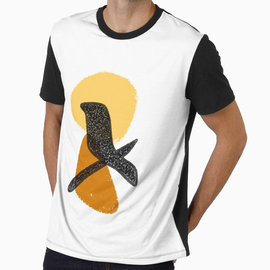 Minimalist bird on a branch by Quirknmore