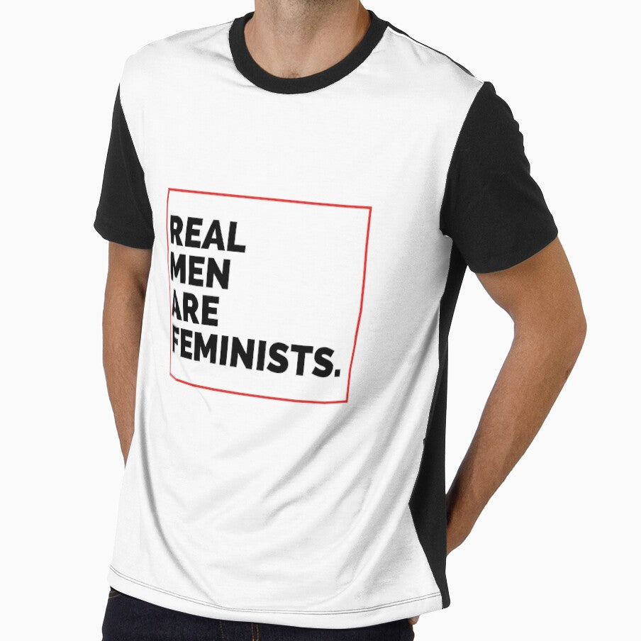 Real men are feminists. Feminist tshirt. by 4empowear