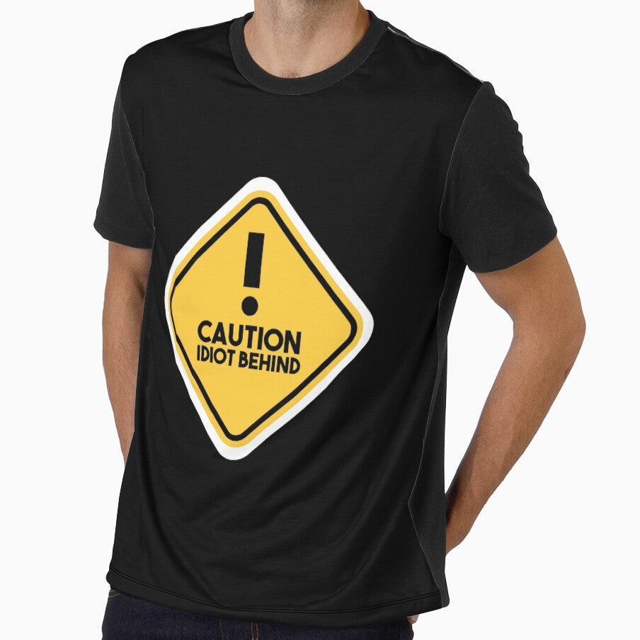 Caution idiot behind - funny bumper by FunStickerr