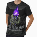 Streetwear Psychedelic Classic Statue Zipped Hoodie skull blue flame by katarsisworks