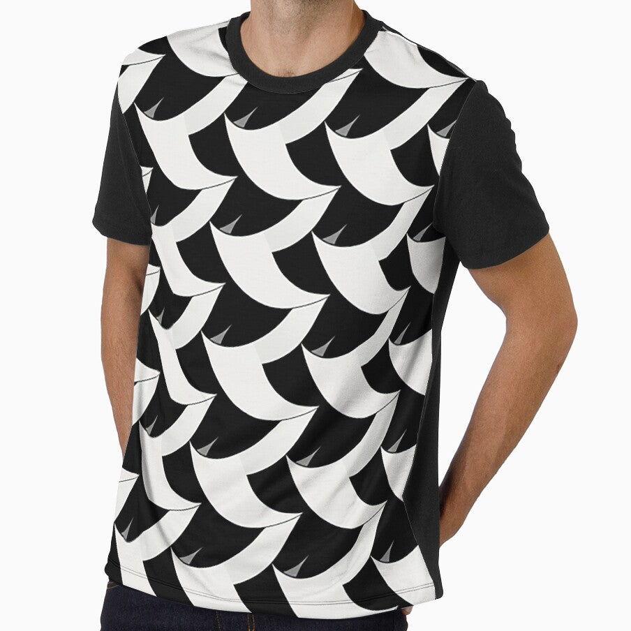 Modern  Abstract Oversized Houndstooth for a Contemporary Graphic Look by PaintbrushPlace