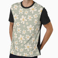 Sage Green Retro Daisy Garden by MaddaMom