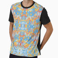 Abstract Yellow Blue Exclusive Pattern by LIRAZ ZIV