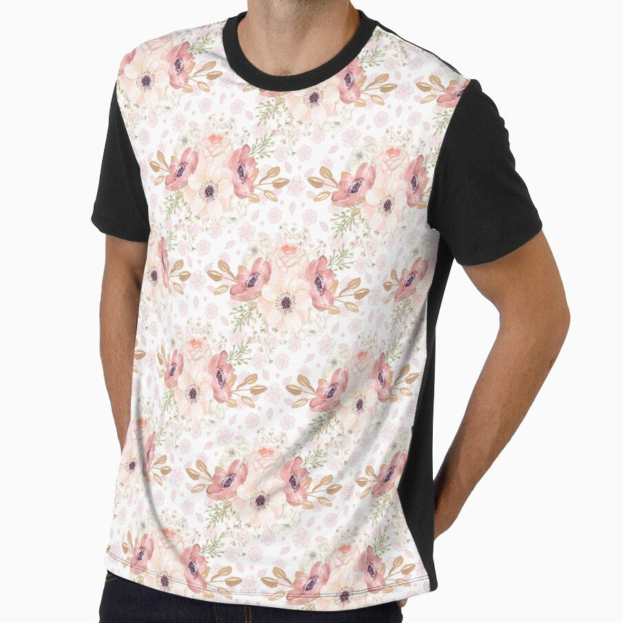 Beautiful Pastel Blush Pink Roses Floral Pattern by Jaydee001