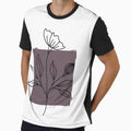 "abstract bohemian minimal floral art" by tudoo