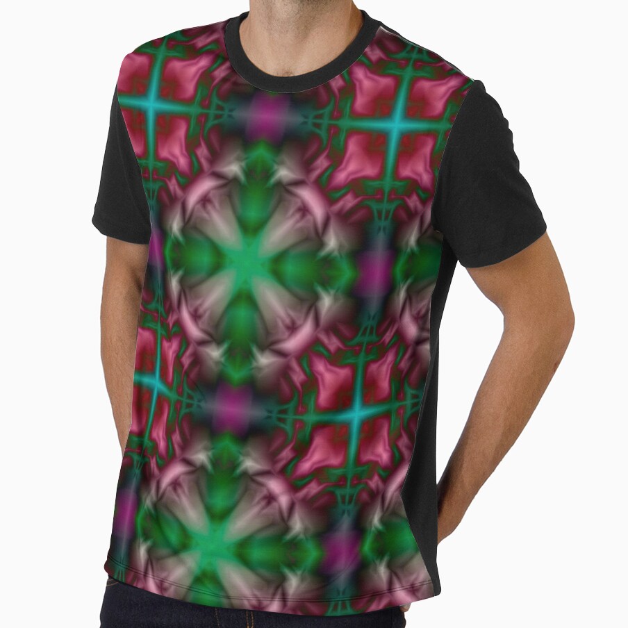 Soft drawing with colorful patterns in tie-dye by fuzzyfox