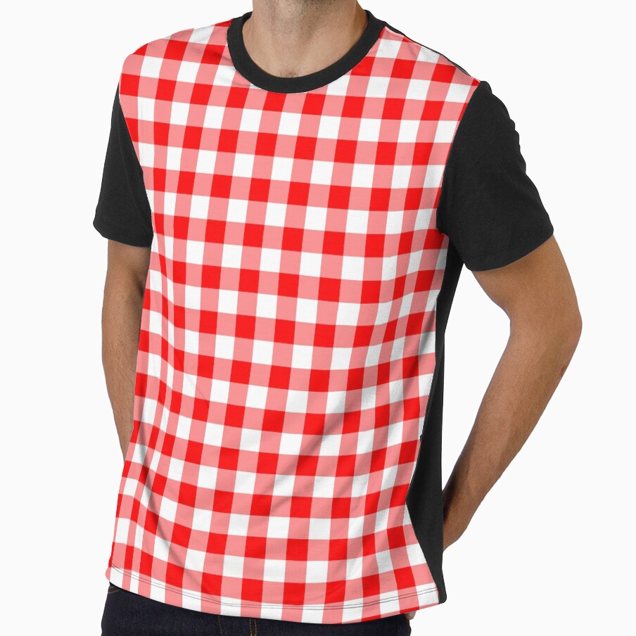 retro style in red  squares by Eshka