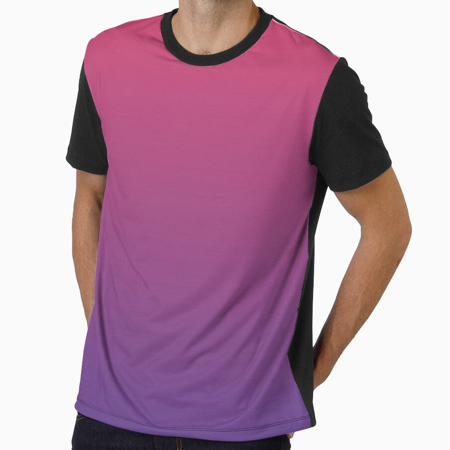 Gradient Pink And Maroon Color Print by tshirtsandme
