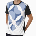 minimal blue Unique pattern design by Caesiouscloud