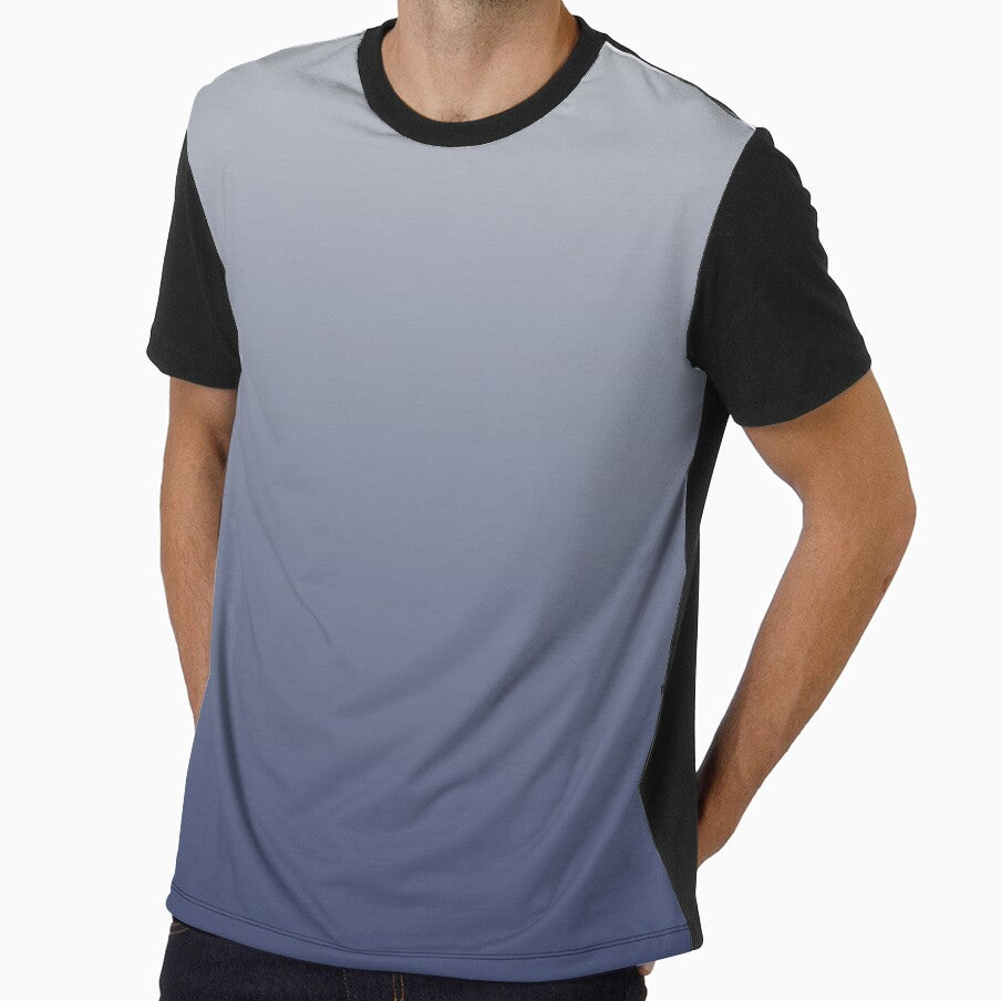 Gradient Morning Sky Blue and White by tshirtsandme