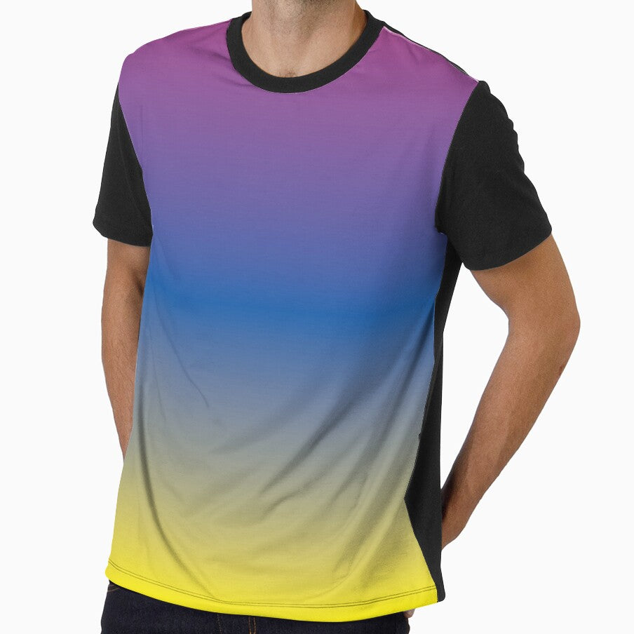 Retro Yellow Purple and Lime Green Gradient by BetweenForms
