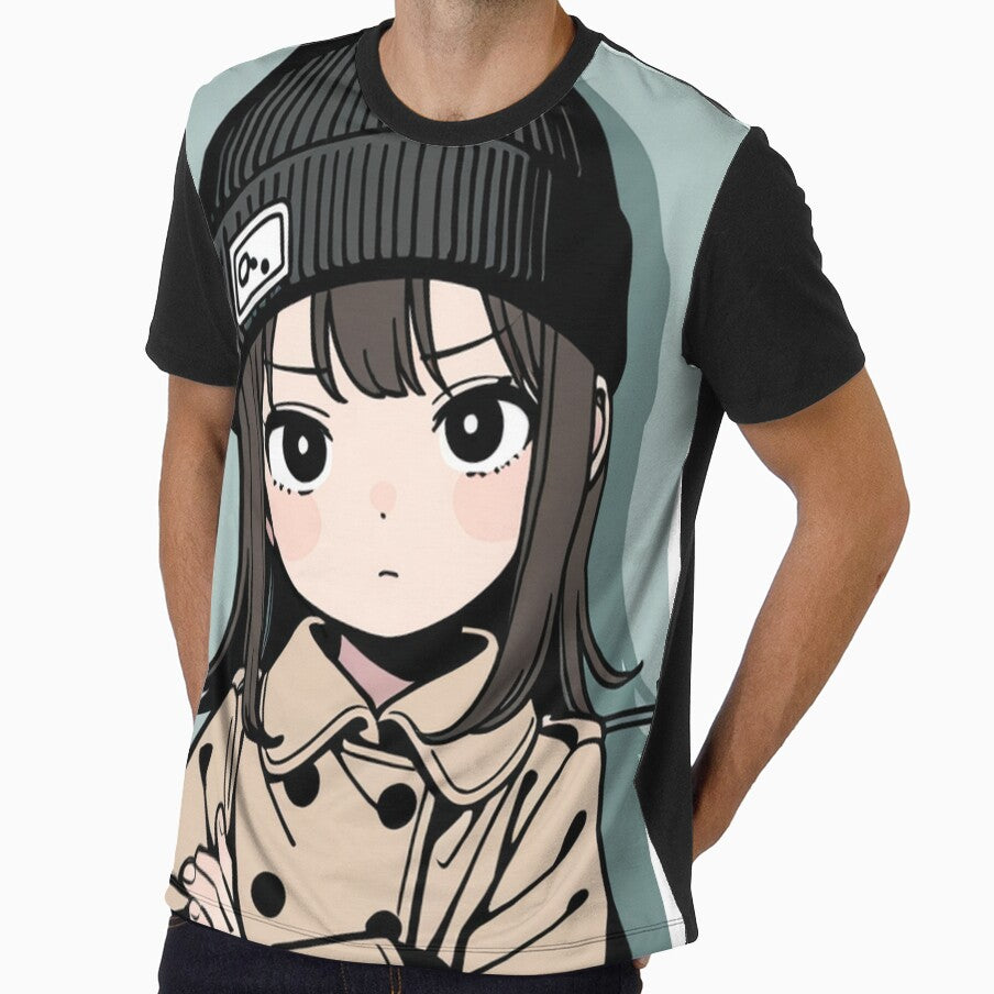 Fashion - Man in Beige Trench Coat Beanie Streetwear Anime Variant 3 by AnimeShin