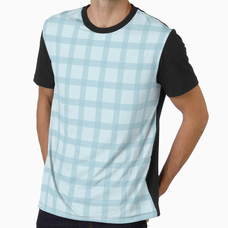 Baby Blue Checkered Pattern by Manic Purgatory