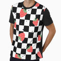 Strawberry Checkered Pattern by BettySpicer