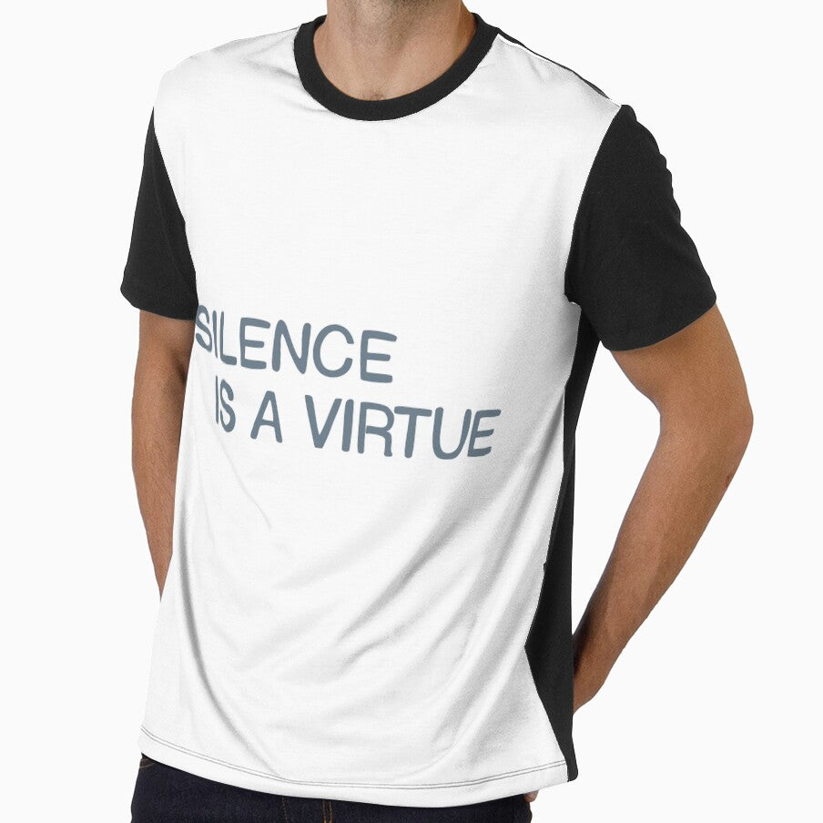 Silence is a virtue. Two lines. by amegaitdesign