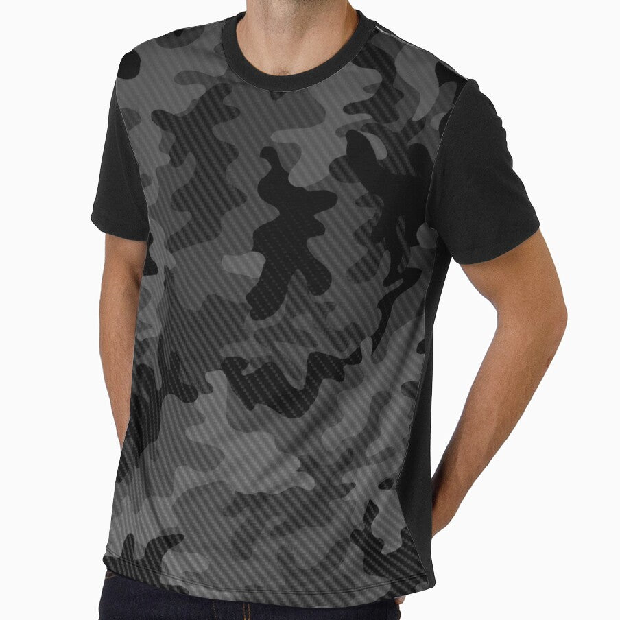 Minimal Carbon Camo Icon – Clean Tactical Pattern Sticker Design by Road To Track