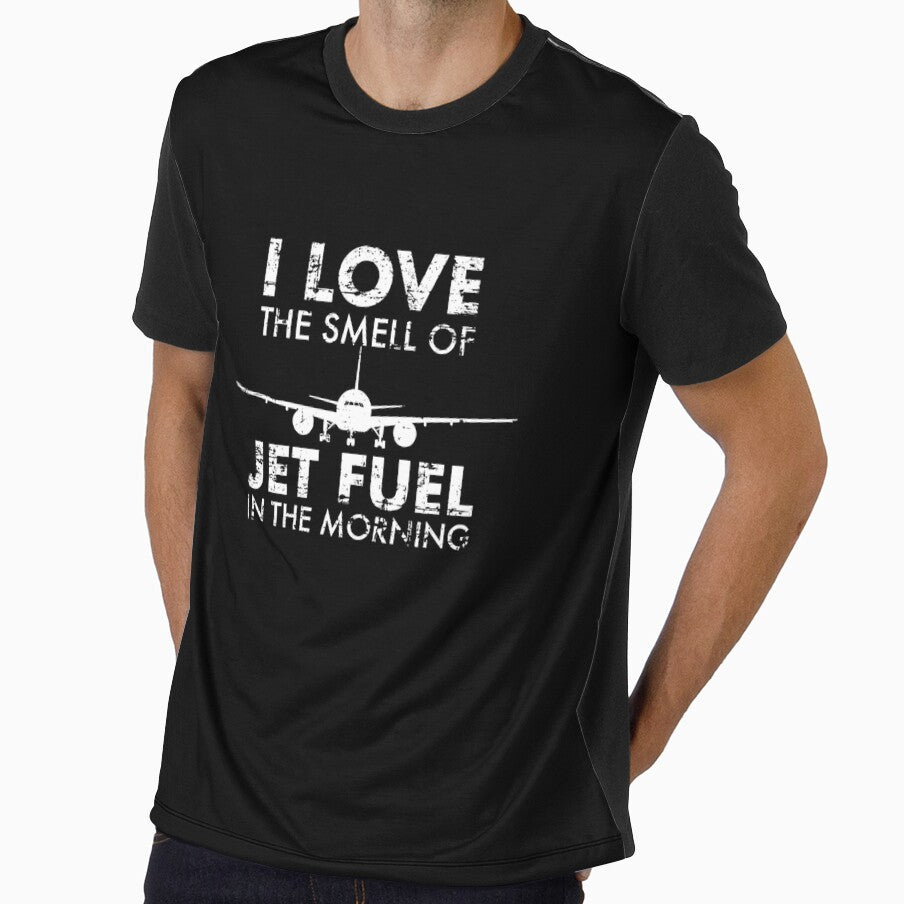 I Love The Smell Of Jet Fuel In The Morning Pilot Aviation Pullover Hoodie by rturuytuyt