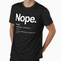 Nope Funny Definition 3 - Funny Dictionary Meaning - Minimal, Modern Typography Print by Studio Grafiikka