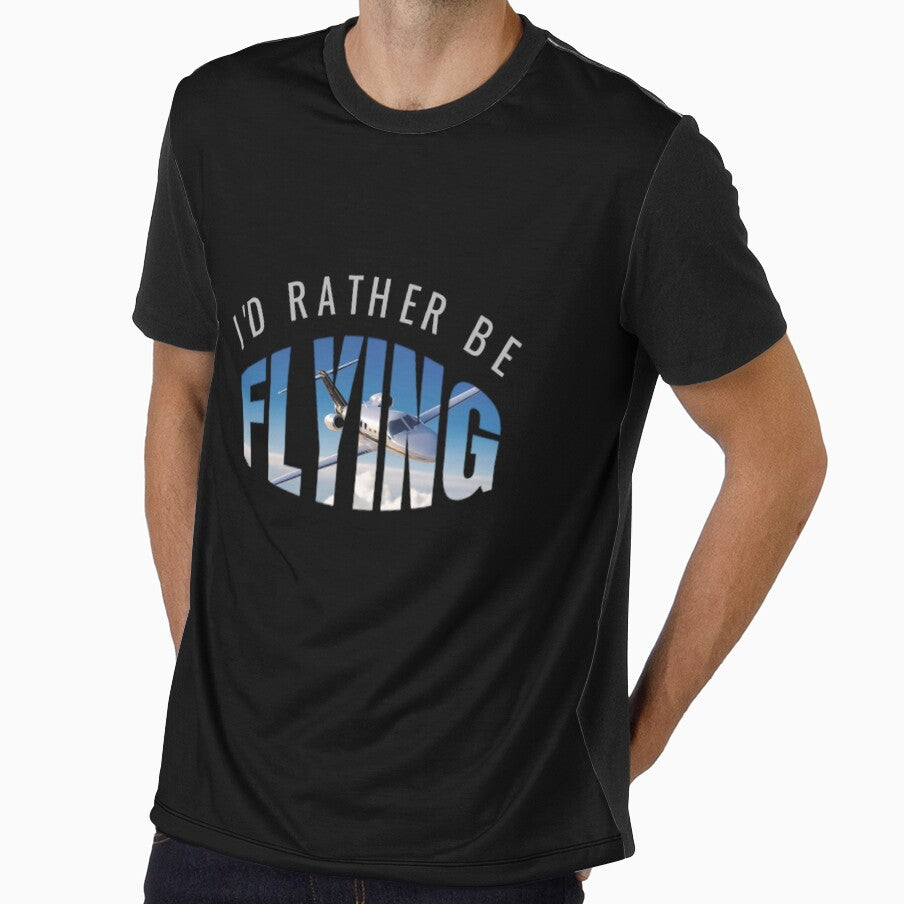Id Rather Be Flying Airplane Pilot Gifts Aviation Hoodie by rturuytuyt