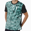 Symmetrical design in turquoise by Psilographics