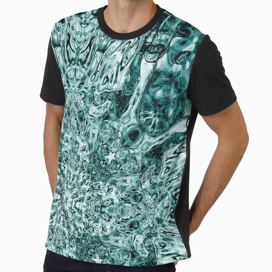 Symmetrical design in turquoise by Psilographics