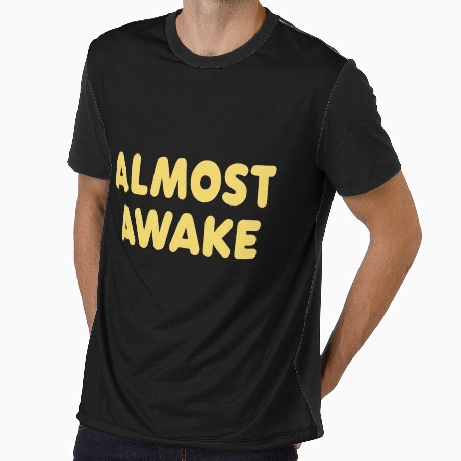 Funny Quote Apparel and Gifts | Witty, Relatable Humour, almost awake by harmzk90