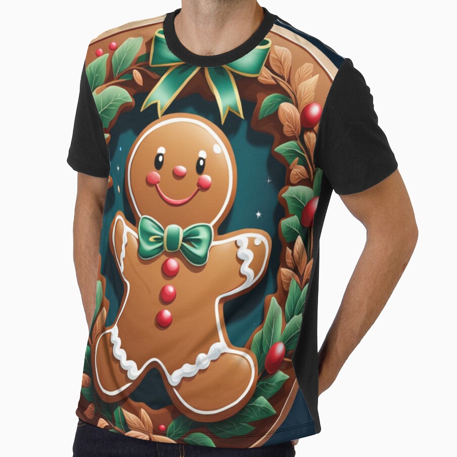 Christmas Gingerbread Man by aiartistmarket